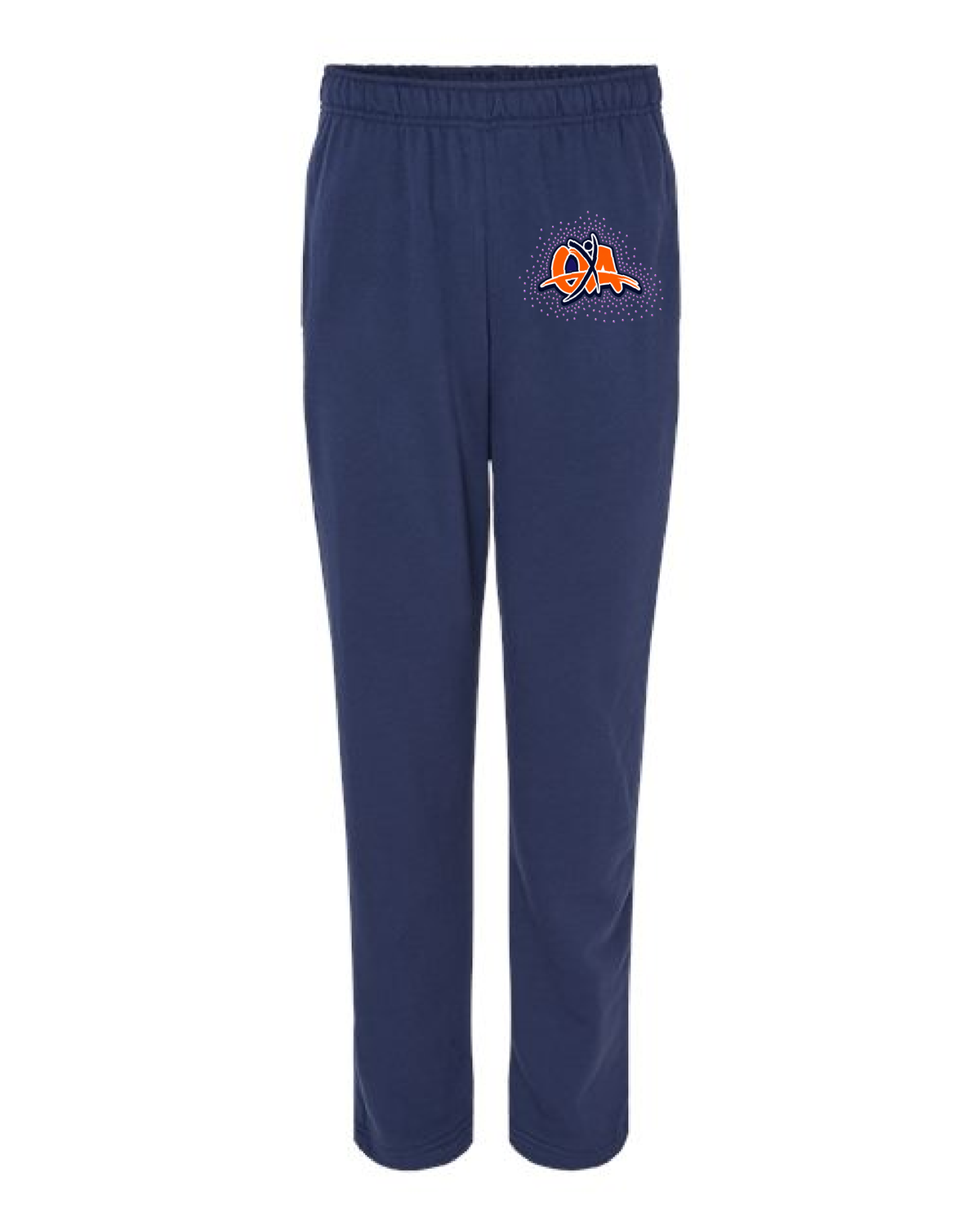 Bella Canvas Unisex Open Bottom Sweatpants (Rhinestones Available)