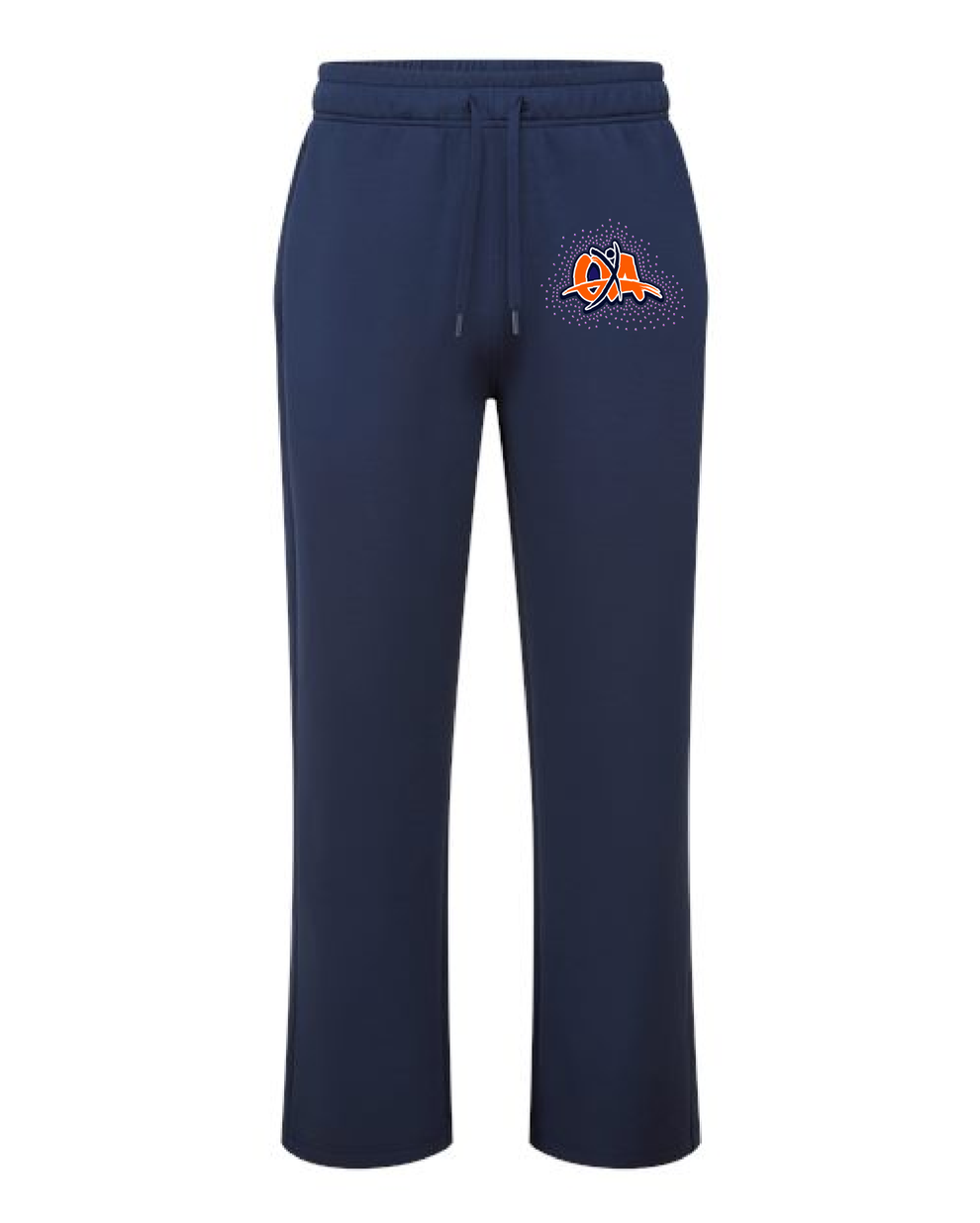 TriDri Woman's Open Bottom Sweatpants with Rhinestone Logo – G Three ...