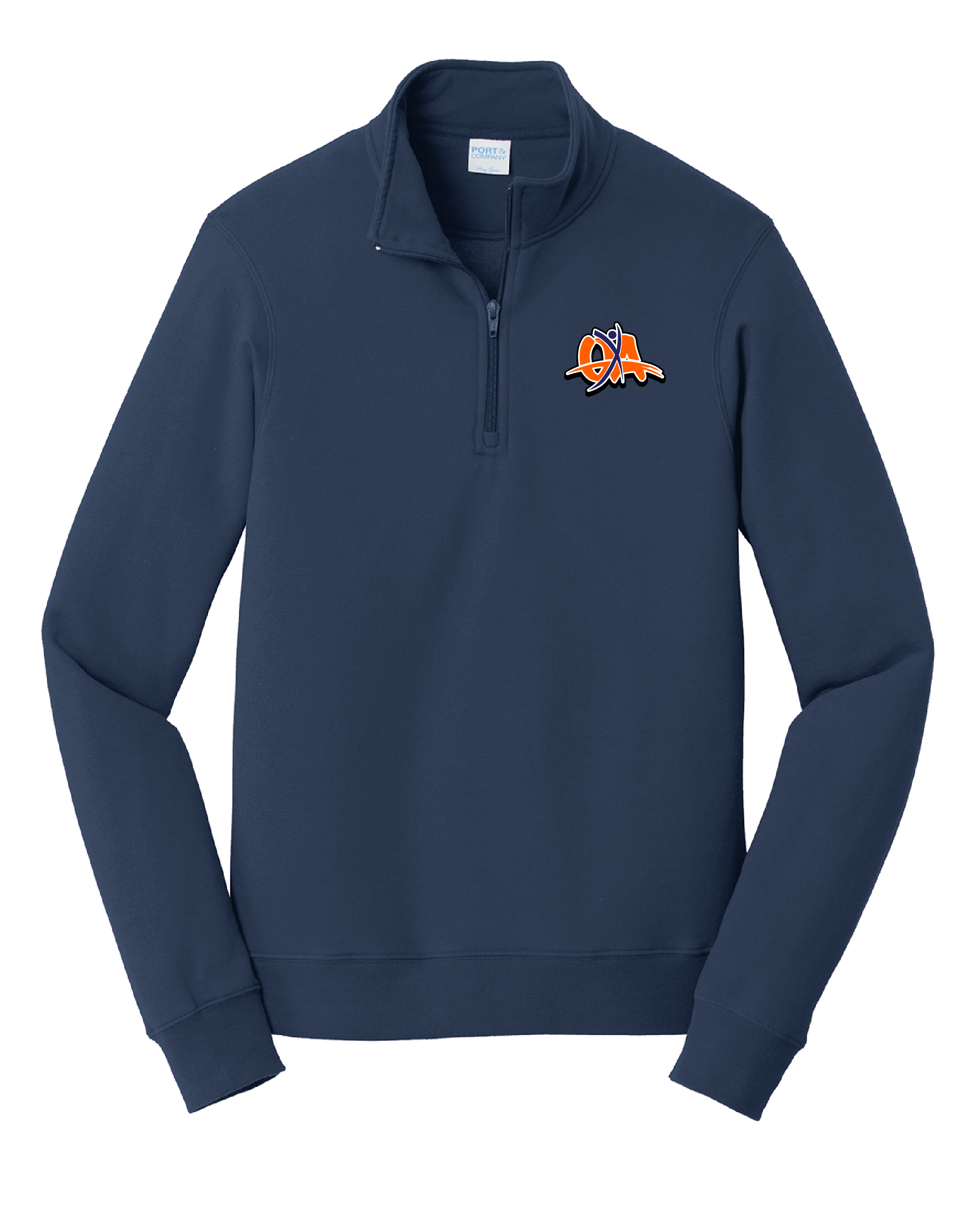 OA Unisex 1/4 Zip Fleece Pullover (Rhinestone or Regular Logo, Custom ...